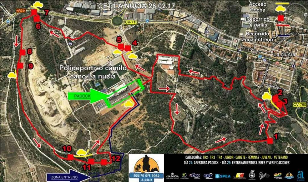 CET Trial La Nucia 2017 Map