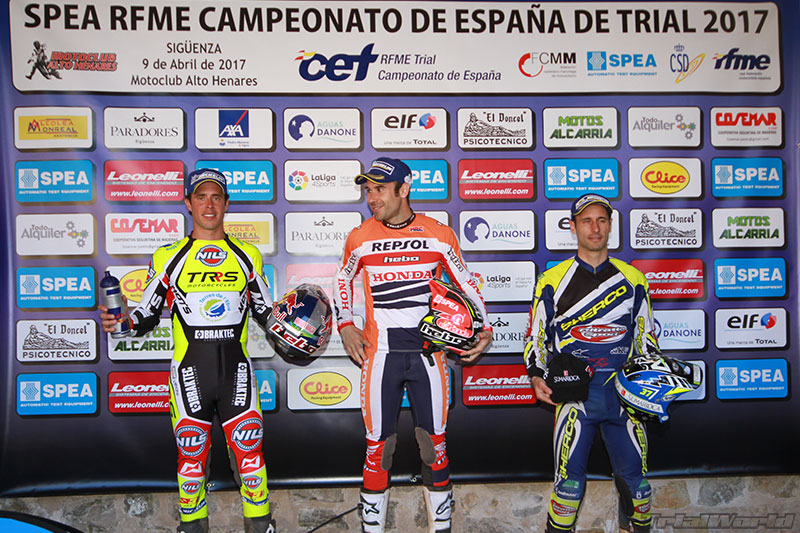 CET Trial Sigenza 2017 podium