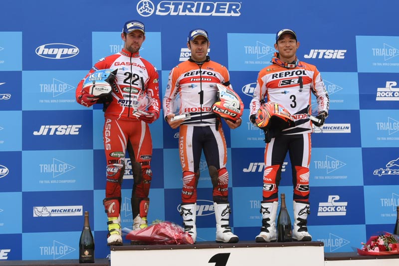 Podiums-TrialGP Japan 2017