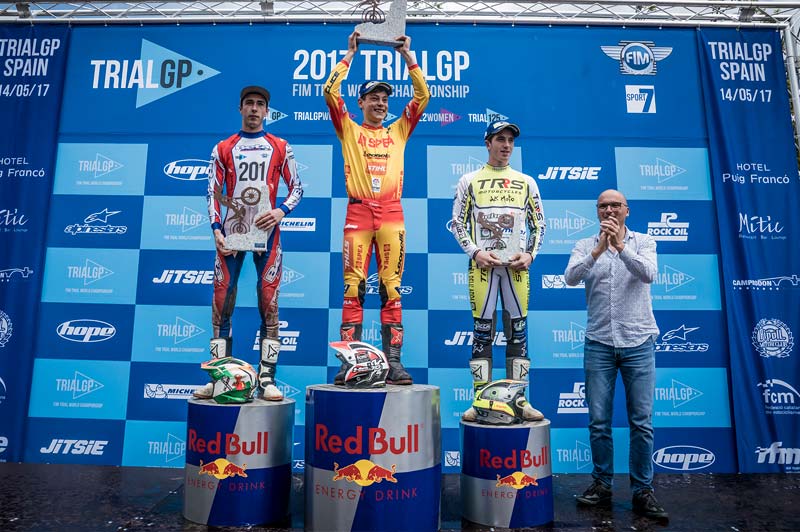 Podium Trial2 GP Spain 2017