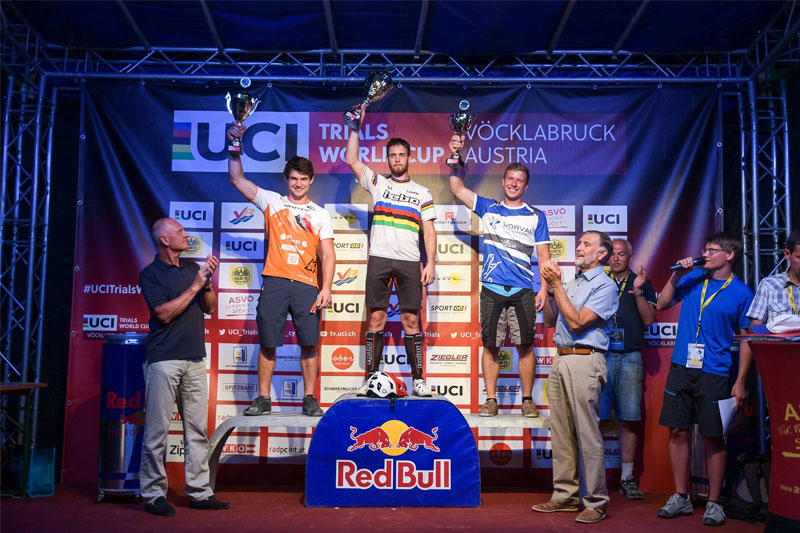 UCI Trials Elite 20 Podium Vocklabruck