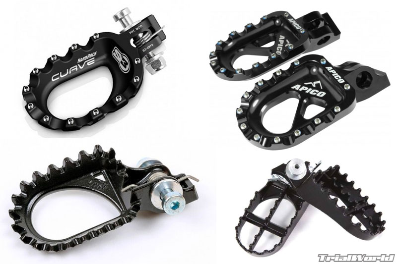 comparativa estriberas moto trial