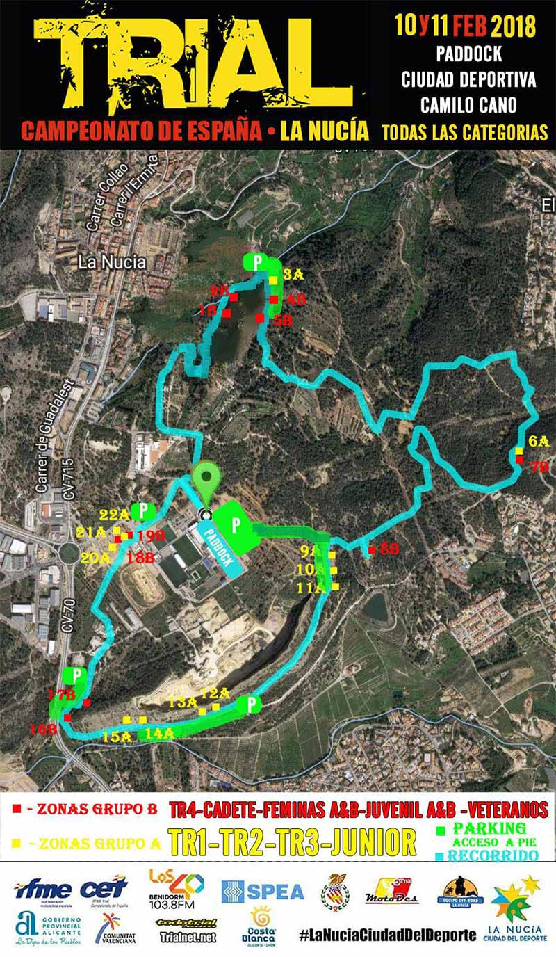 Route of the Spanish Trial Championship La Nucia 2018