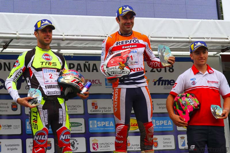 podium tr1 pobladura trial 2018