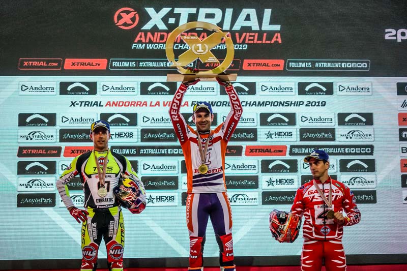 Podio xtrial andorra 2019