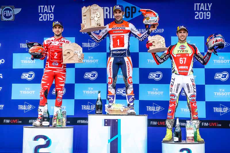 Podio Trial GP d'Italia 2019