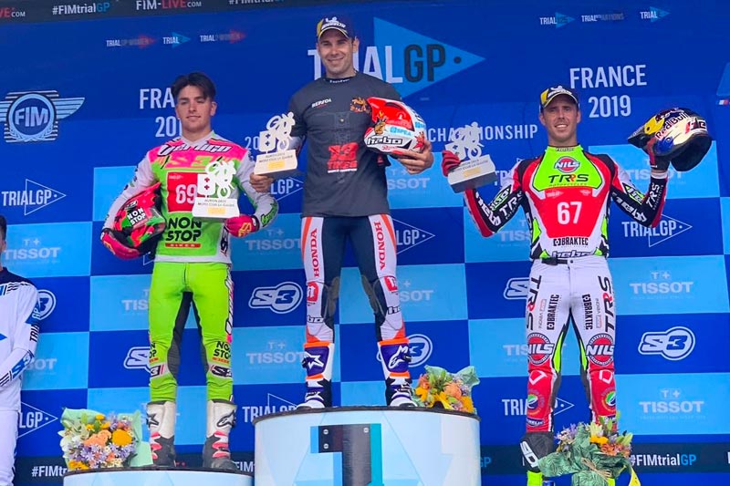 podium trialgp francia 2019